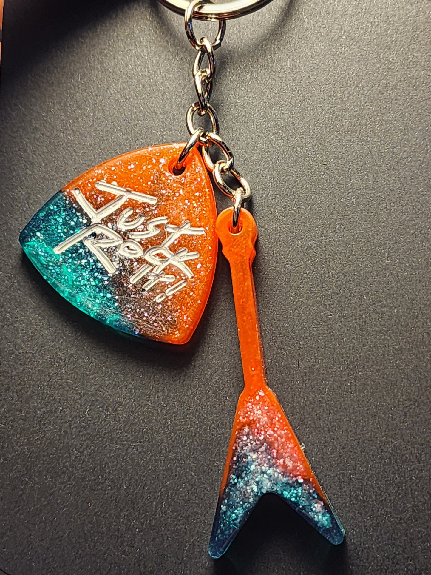 Guitar and Pick Keychains