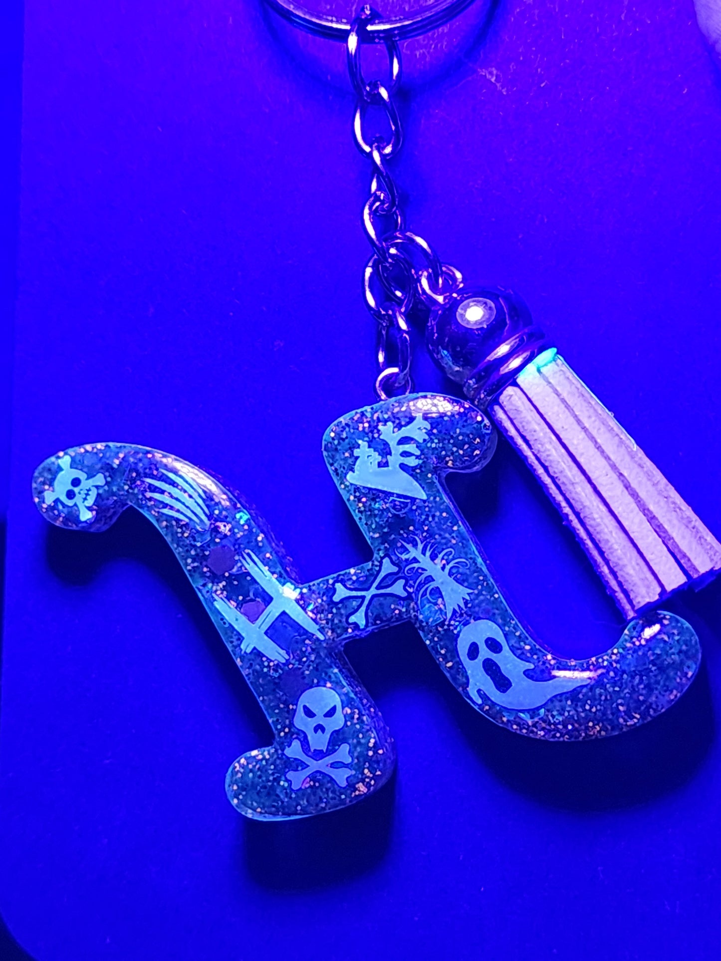 Halloween themed Initials Keychains