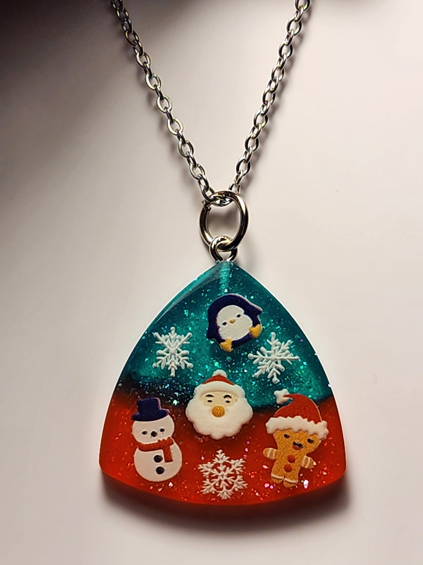 Large Charm Christmas Necklace